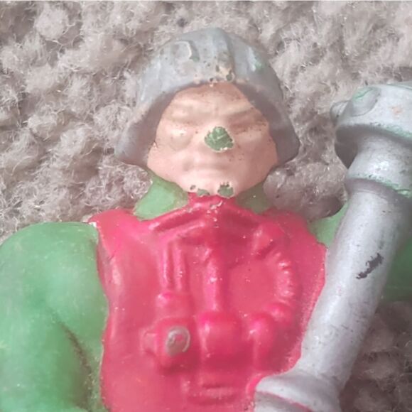He-man Masters Of The Universe Man At Arms 2" Rubber Toy 1984 Vintage Figure - Picture 4 of 5
